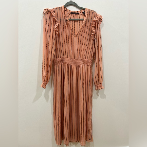 Scotch & Soda Print Midi Dress SZ S used lightly - Picture 1 of 6